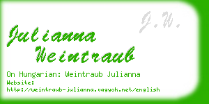 julianna weintraub business card